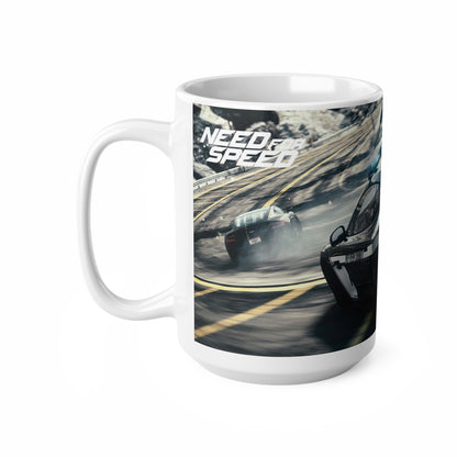 Need for Speed Ceramic Coffee Mug - 11oz & 15oz Race Car Design