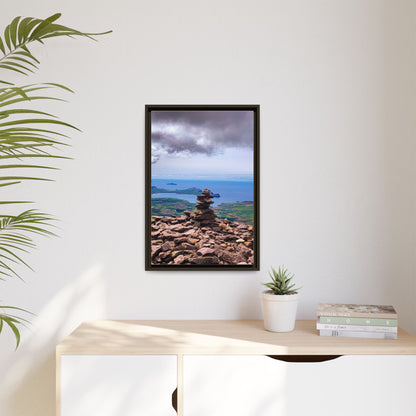 Mount Brandon Top Matte Canvas, Framed (Multi-color)