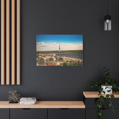 Riga TV Tower Matte Canvas, Stretched, 1.25"