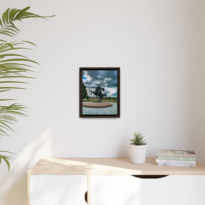 Kaunas Matte Canvas, Framed (Multi-color)