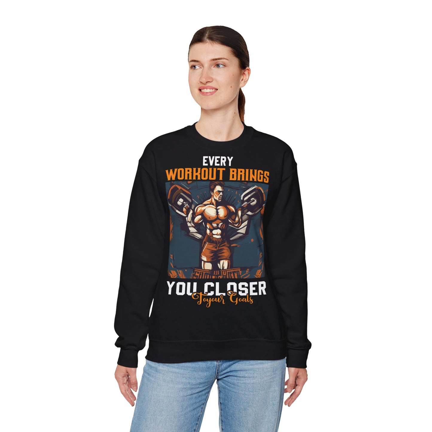 Every Workout Brings You Closer Unisex Heavy Blend™ Crewneck Sweatshirt