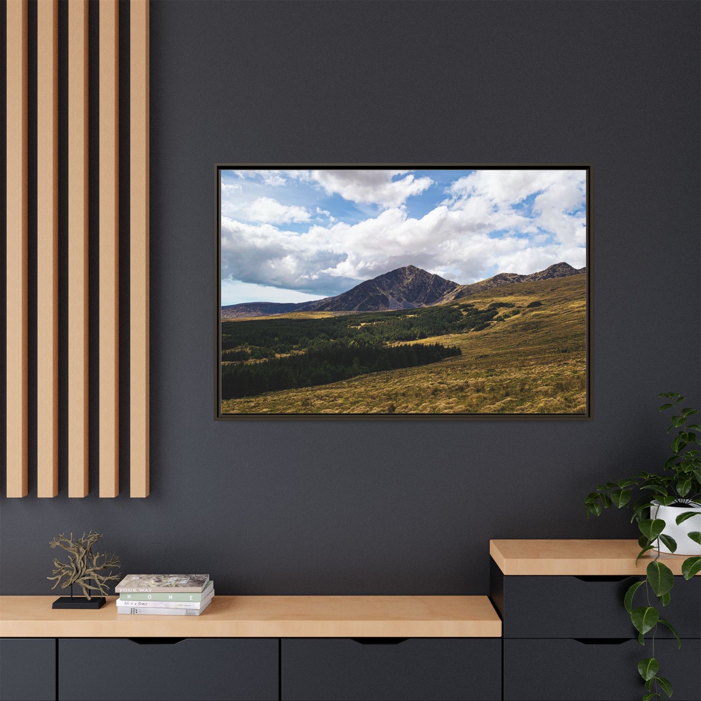 Mount Brandon Matte Canvas, Framed (Multi-color)