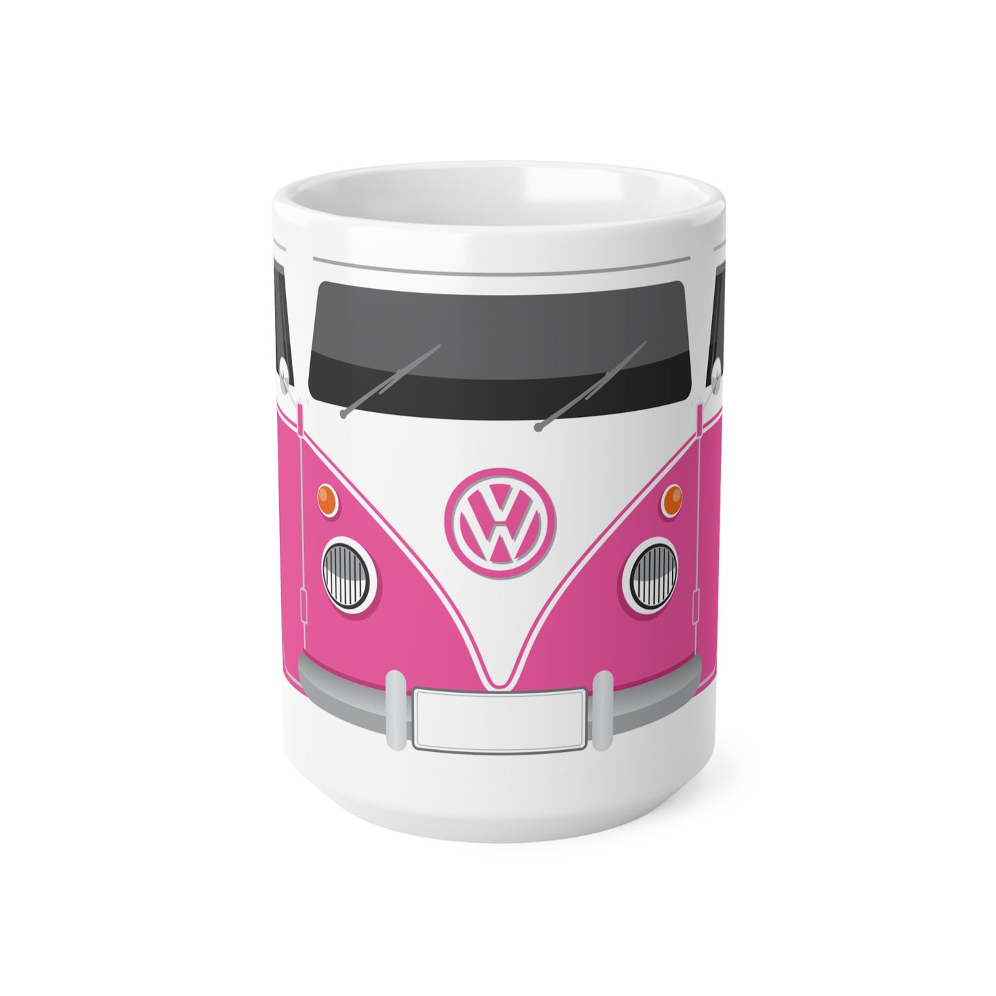 Vintage VW Bus Ceramic Coffee Mug - 11oz & 15oz - Perfect for Auto Enthusiasts Purple