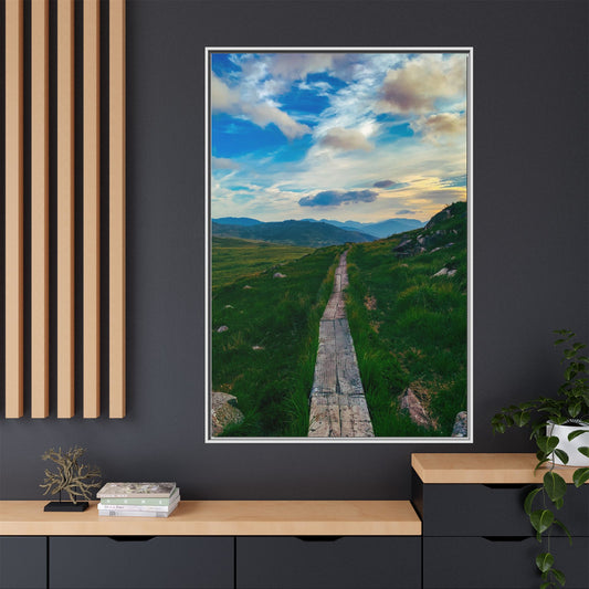 Torc Mountain Trail Matte Canvas, Framed (Multi-color)