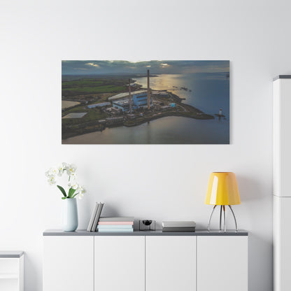 Tarbert Power Station Matte Canvas, Stretched, 1.25"