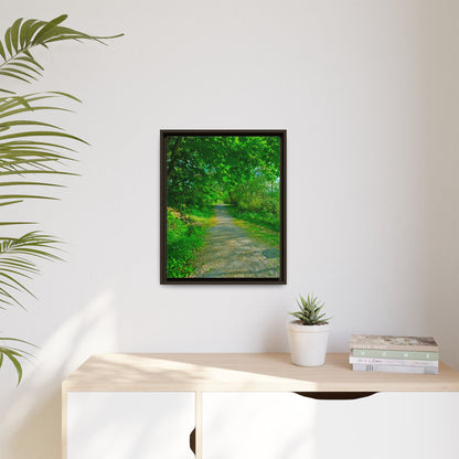 Listowel River Walk Matte Canvas, Framed (Multi-color)
