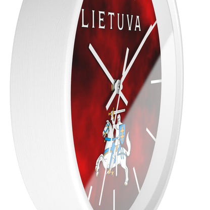 Lietuva With Vytis Themed Wall Clock – Stylish Decor for Lithuanian Pride