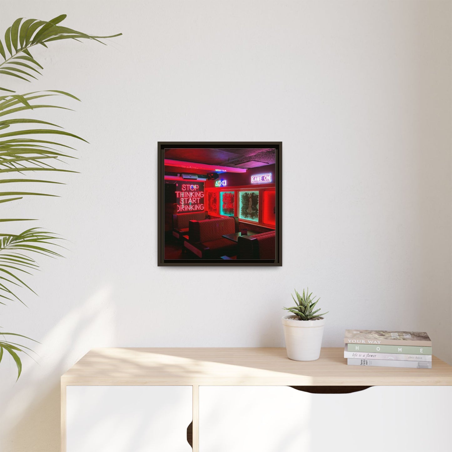 The Mermaids Night Club Matte Canvas, Framed (Multi-color)