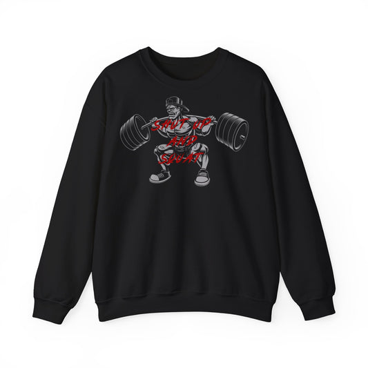 Funny Motivation Sweatshirt - 'Shut Up and Squat' Unisex Heavy Blend™ Crewneck