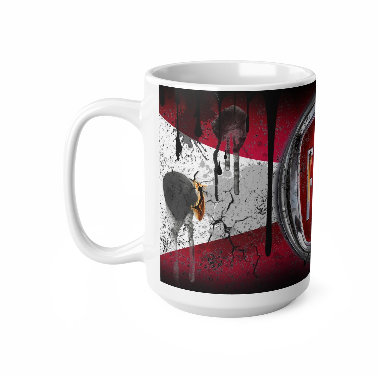 Fiat-Inspired Ceramic Coffee Mugs - Classic Car Enthusiast Gift, 11oz & 15oz