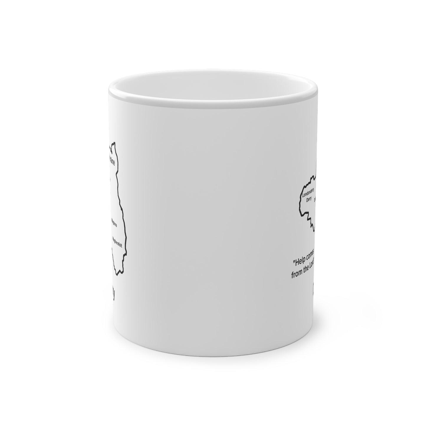 Derry Magic Mug: Color - Changing Coffee Cup with Artistic Map Design