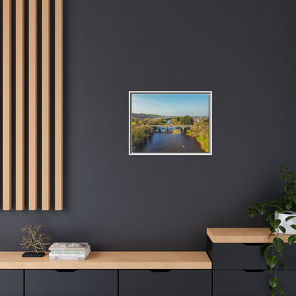 Listowel Bridge Matte Canvas, Framed (Multi-color)