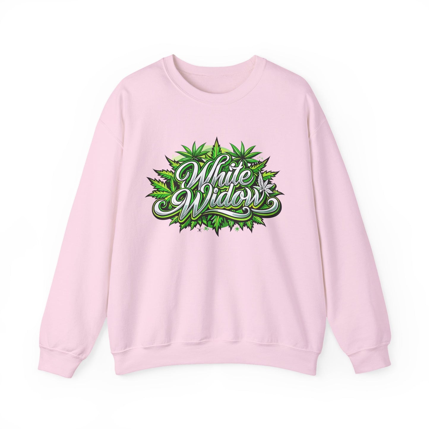 White Widow Graphic  — Cannabis Leaf Logo Sweatshirt