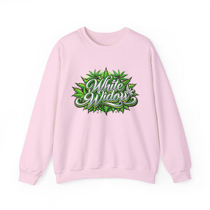 White Widow Graphic  — Cannabis Leaf Logo Sweatshirt