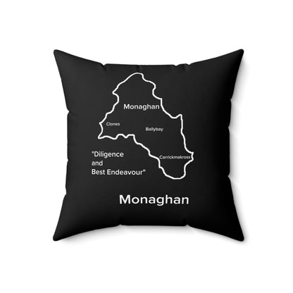Monaghan Spun Polyester Square Pillow Black Edition 4 Sizes