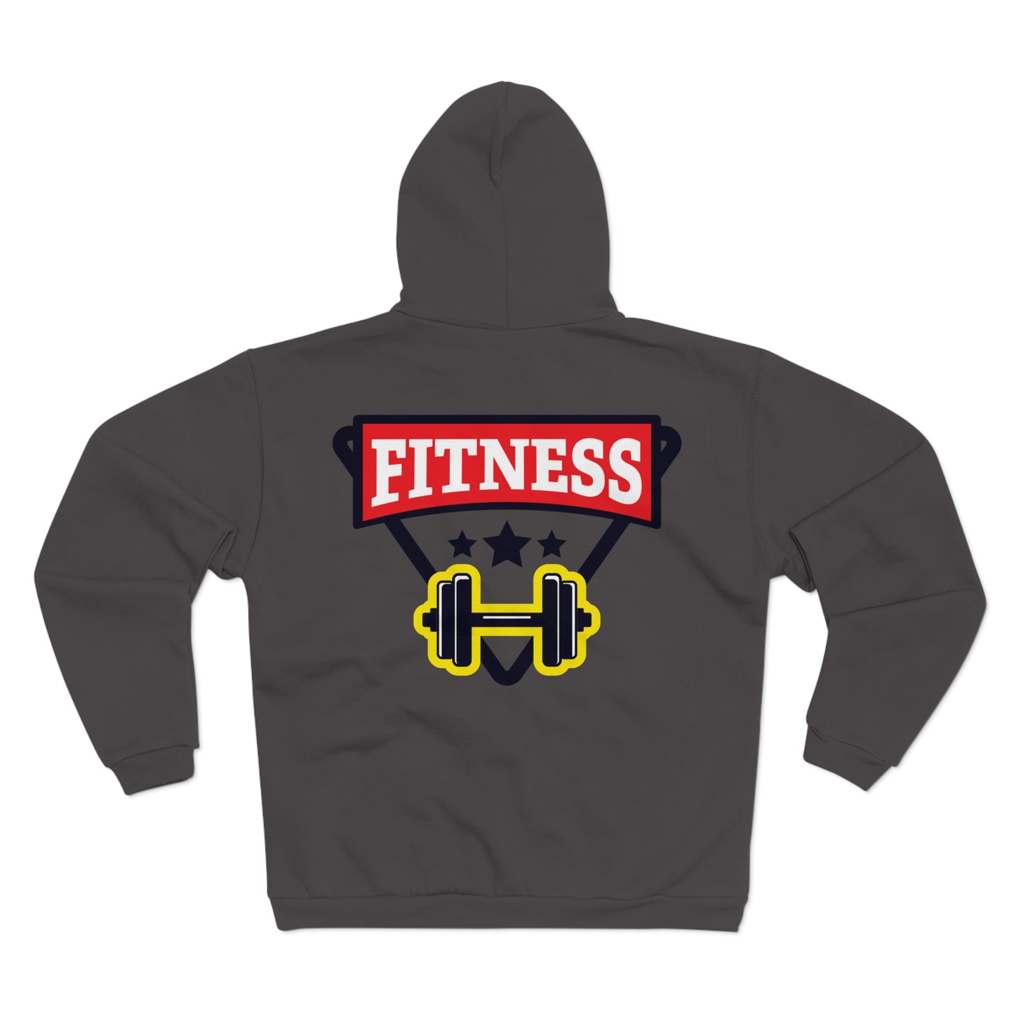 Fitness Motivation Unisex Hooded Zip Sweatshirt - Ideal for Workout Enthusiasts