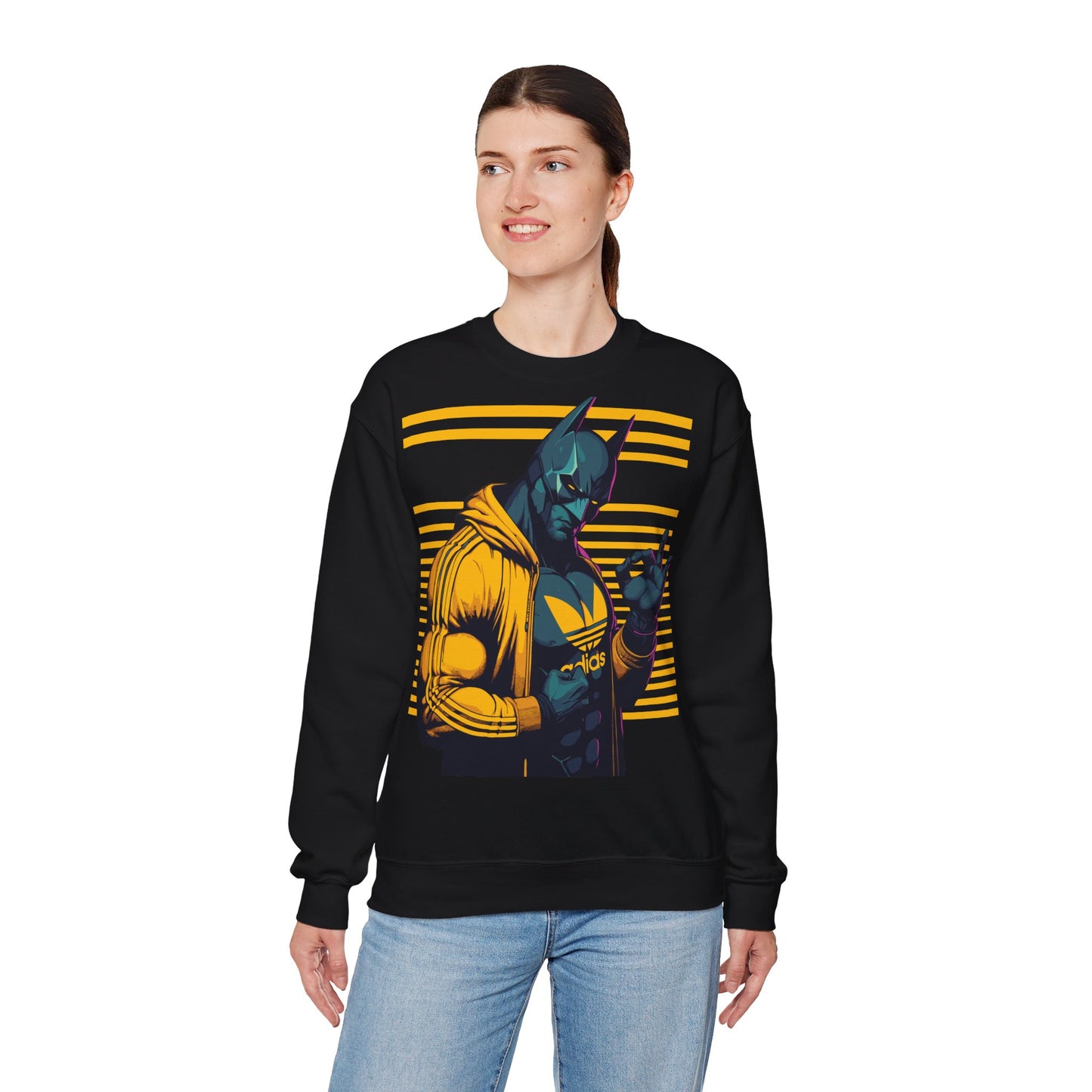 Cool Superhero Crewneck Sweatshirt with Vintage Vibe