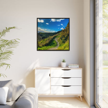 Glanageenty Forest Trail Matte Canvas, Framed (Multi-color)