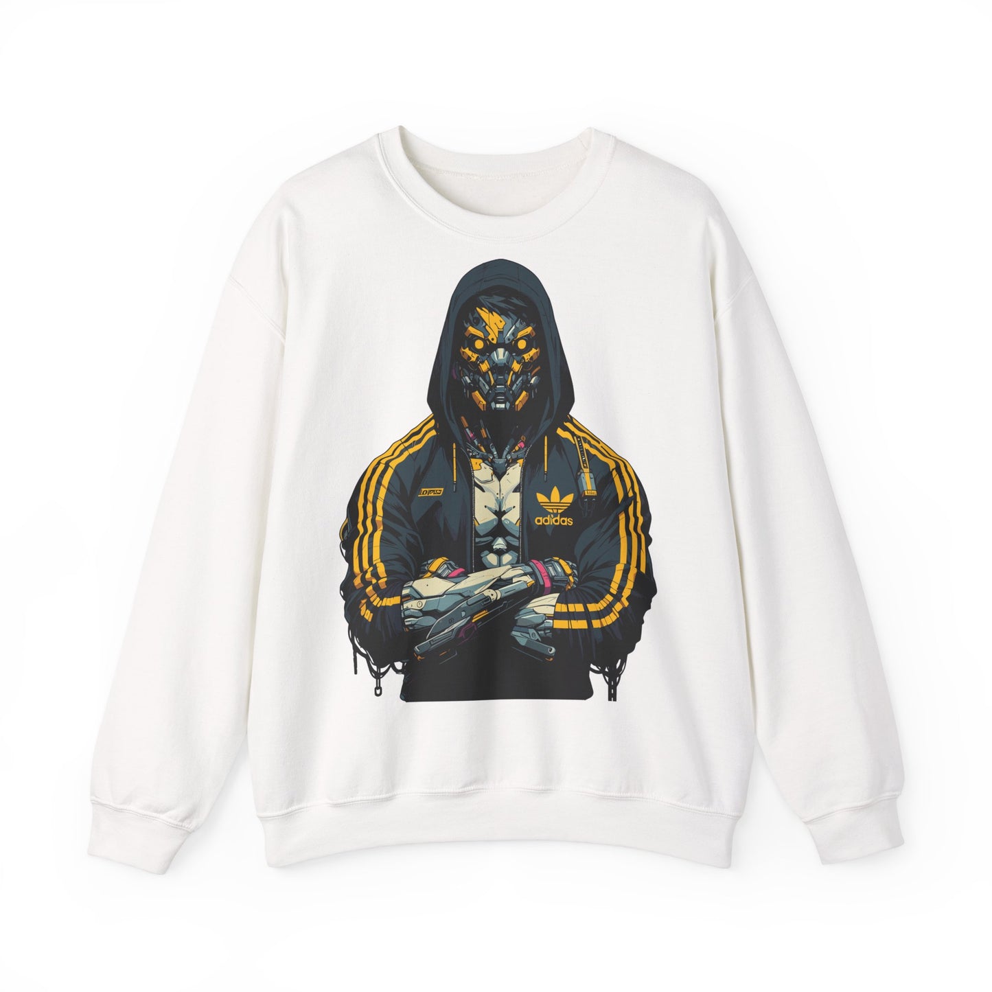 Graphic Crewneck Sweatshirt - Cyberpunk Streetwear Design