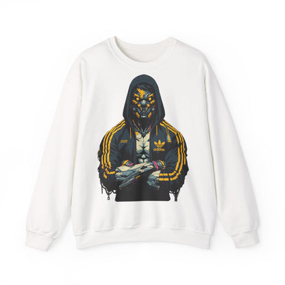 Graphic Crewneck Sweatshirt - Cyberpunk Streetwear Design