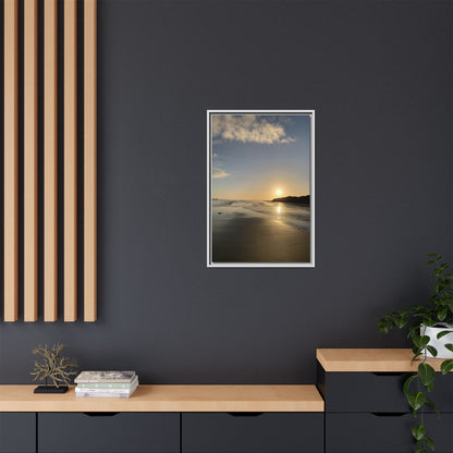 Sunset Matte Canvas, Framed (Multi-color)
