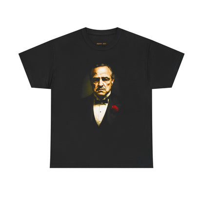 Classic Mafia Portrait T-Shirt — Vintage Godfather-Style Graphic Tee