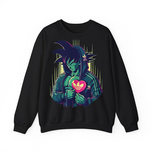 Anime-Inspired Unisex Heavy Blend™ Crewneck Sweatshirt - Heart Design