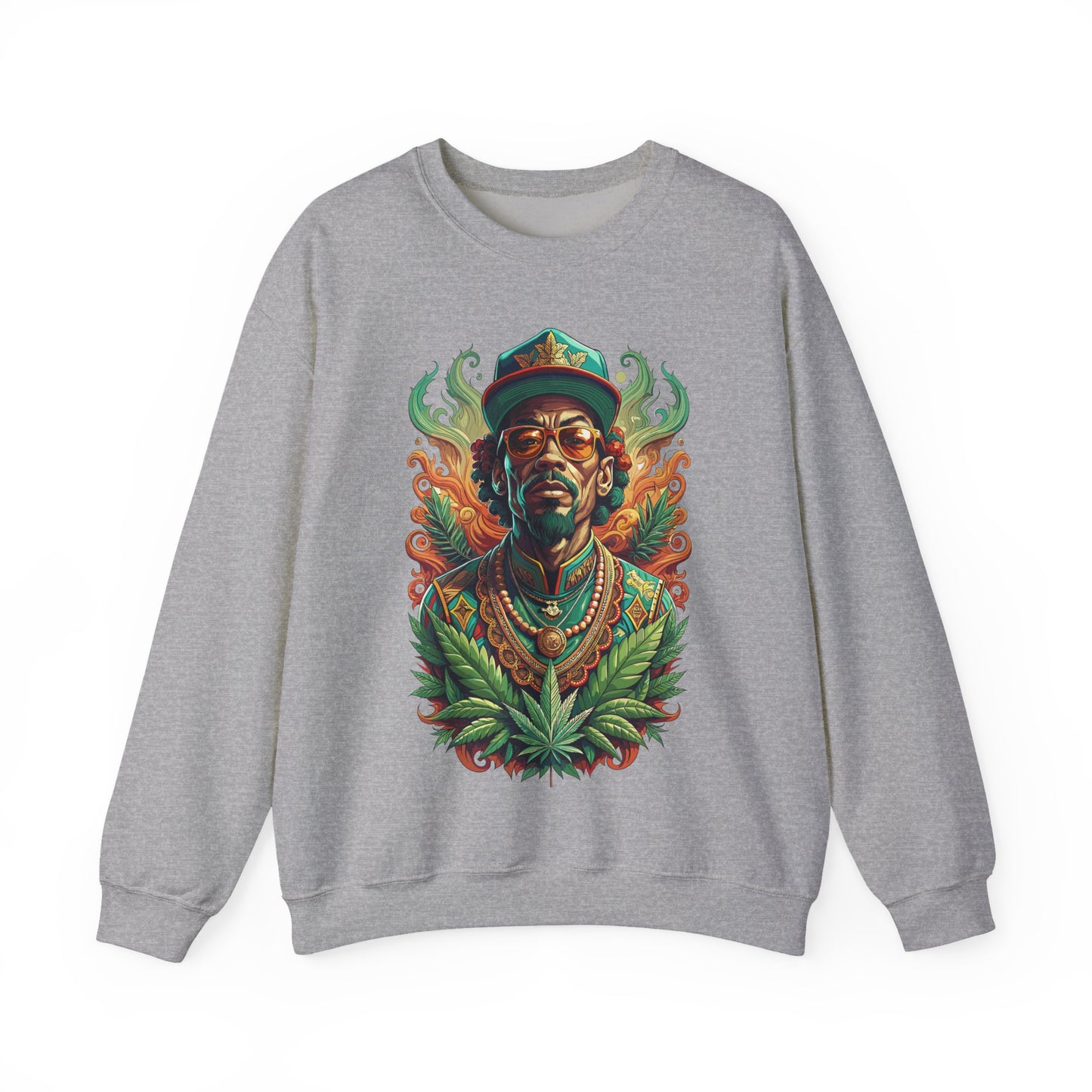 Reggae Lion — Rasta Portrait Graphic Sweatshirt