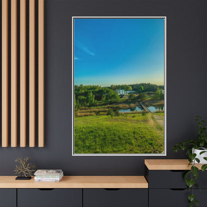 Zageres Lake Matte Canvas, Framed (Multi-color)