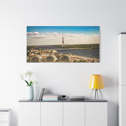Riga TV Tower Matte Canvas, Stretched, 1.25"