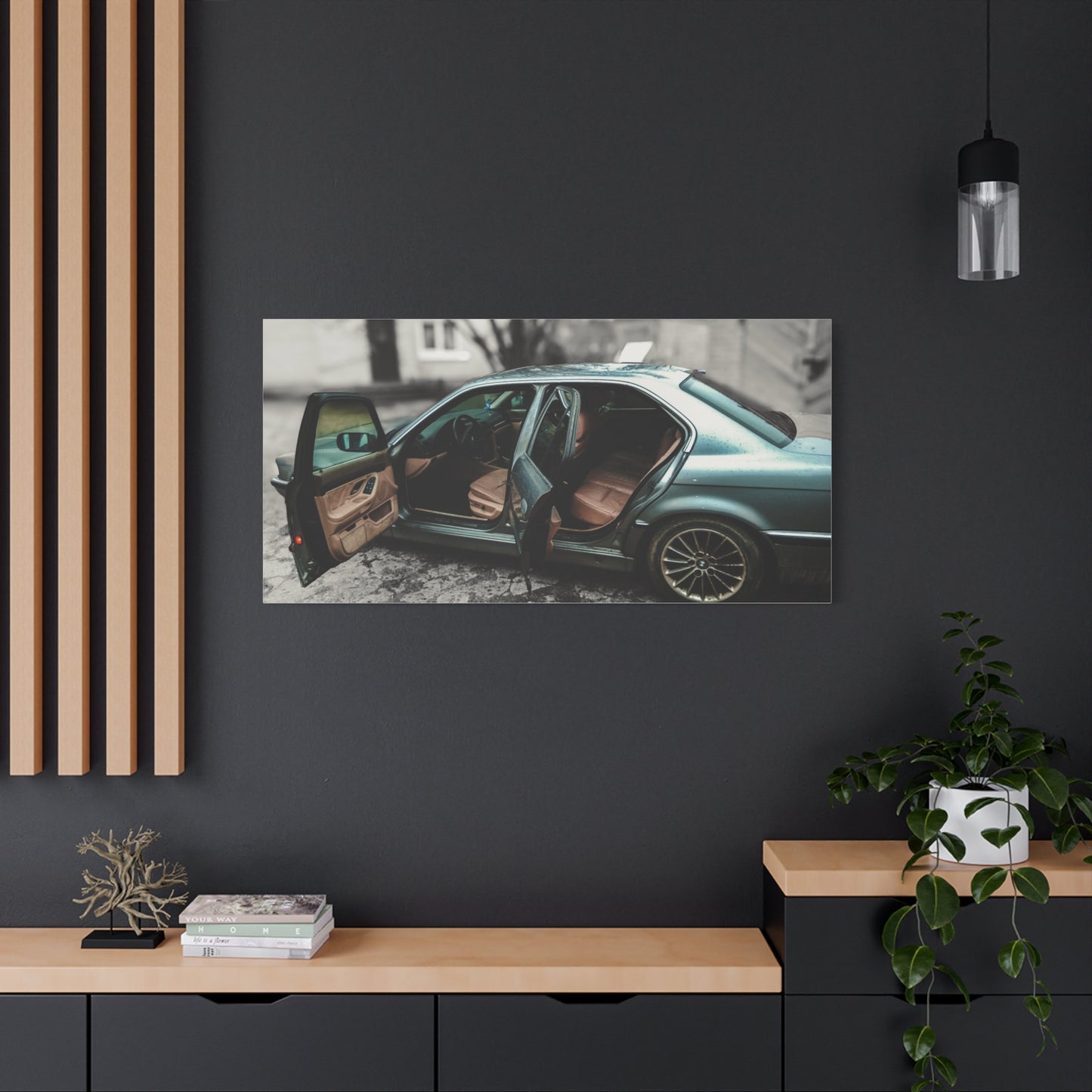 BMW 7 Matte Canvas, Stretched, 1.25"