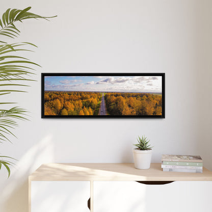 Somewhere In Lithuania Matte Canvas, Framed (Multi-color)