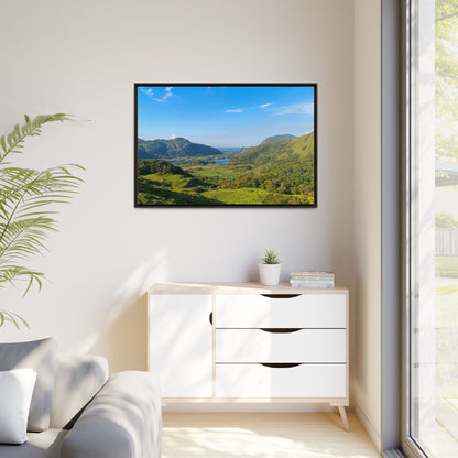 Ladies View Spring Matte Canvas, Framed (Multi-color)