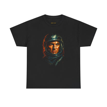 Astronaut Portrait Tee — Vintage Space Helmet Graphic Shirt