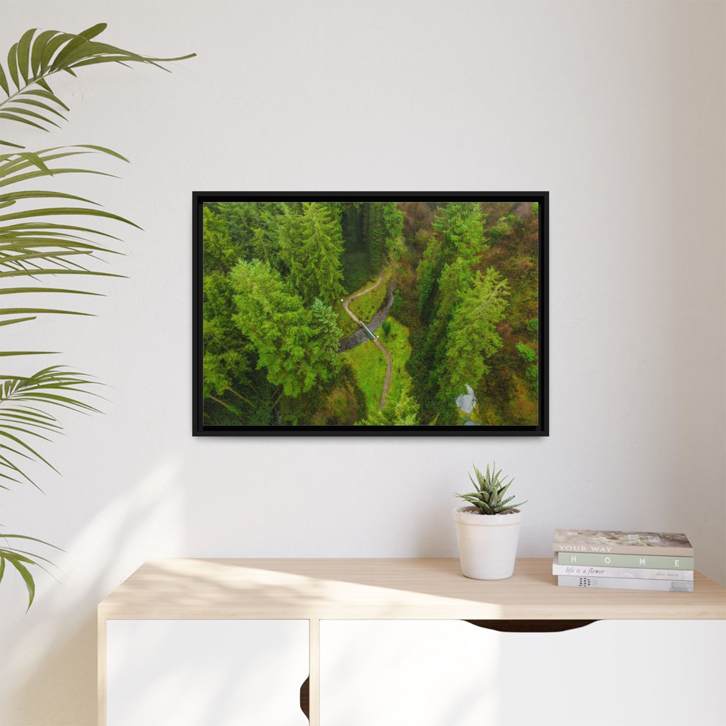 Glanageenty Forest Matte Canvas, Framed (Multi-color)