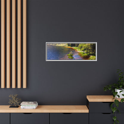 Gleanteenassig Forest Matte Canvas, Framed (Multi-color)