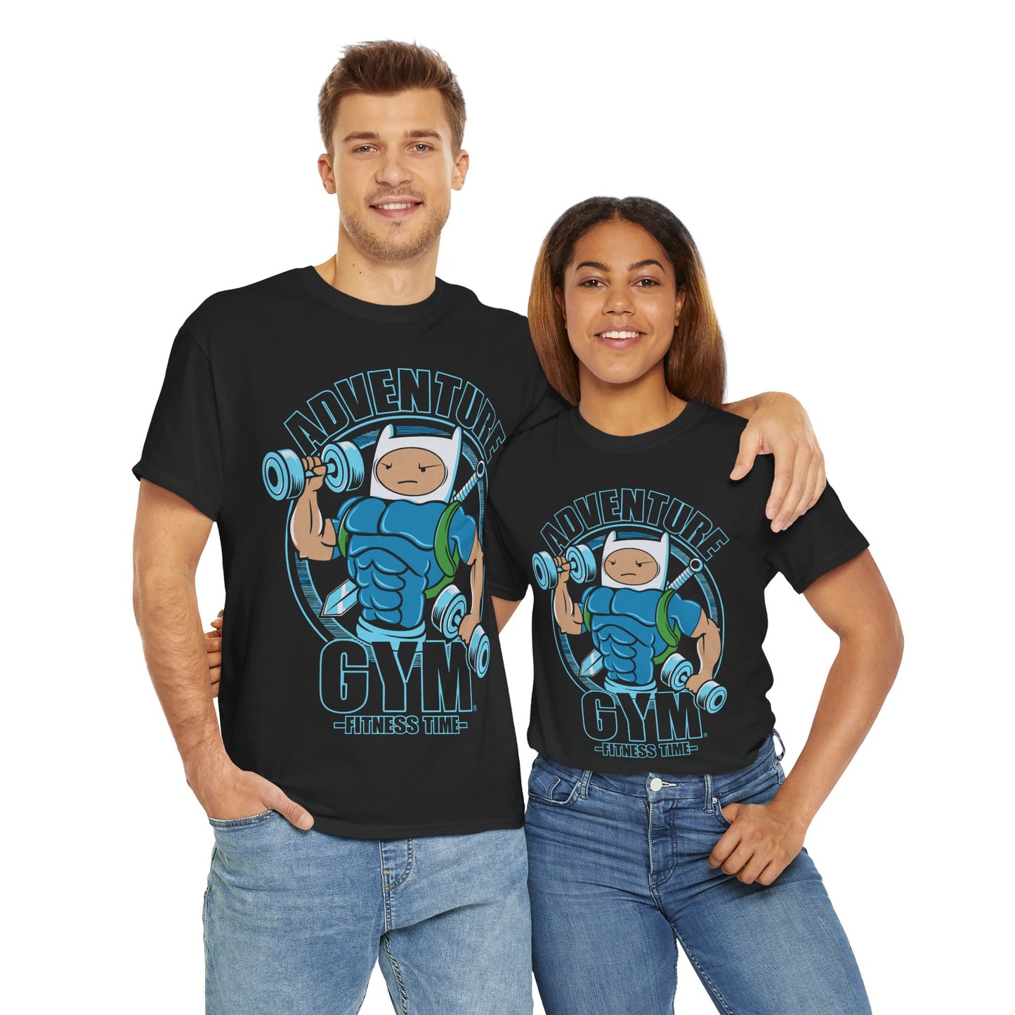 Adventure Gym Heavy Cotton Tee - Fitness Enthusiast Shirt