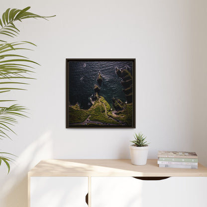 Dunquin Pier Matte Canvas, Framed (Multi-color)