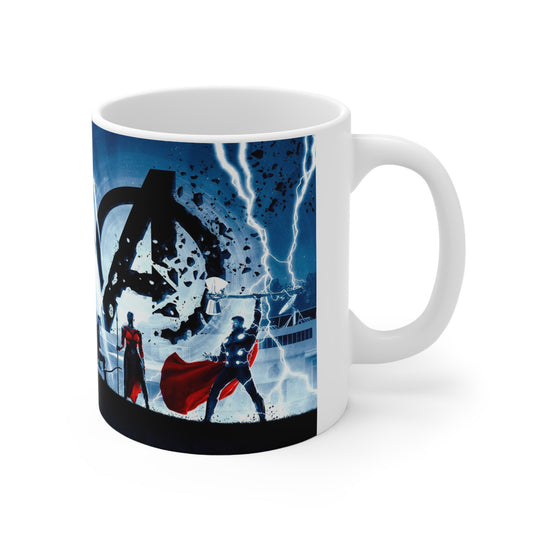 Heroic Ceramic Coffee Mug - 11oz & 15oz Marvel-Inspired Design