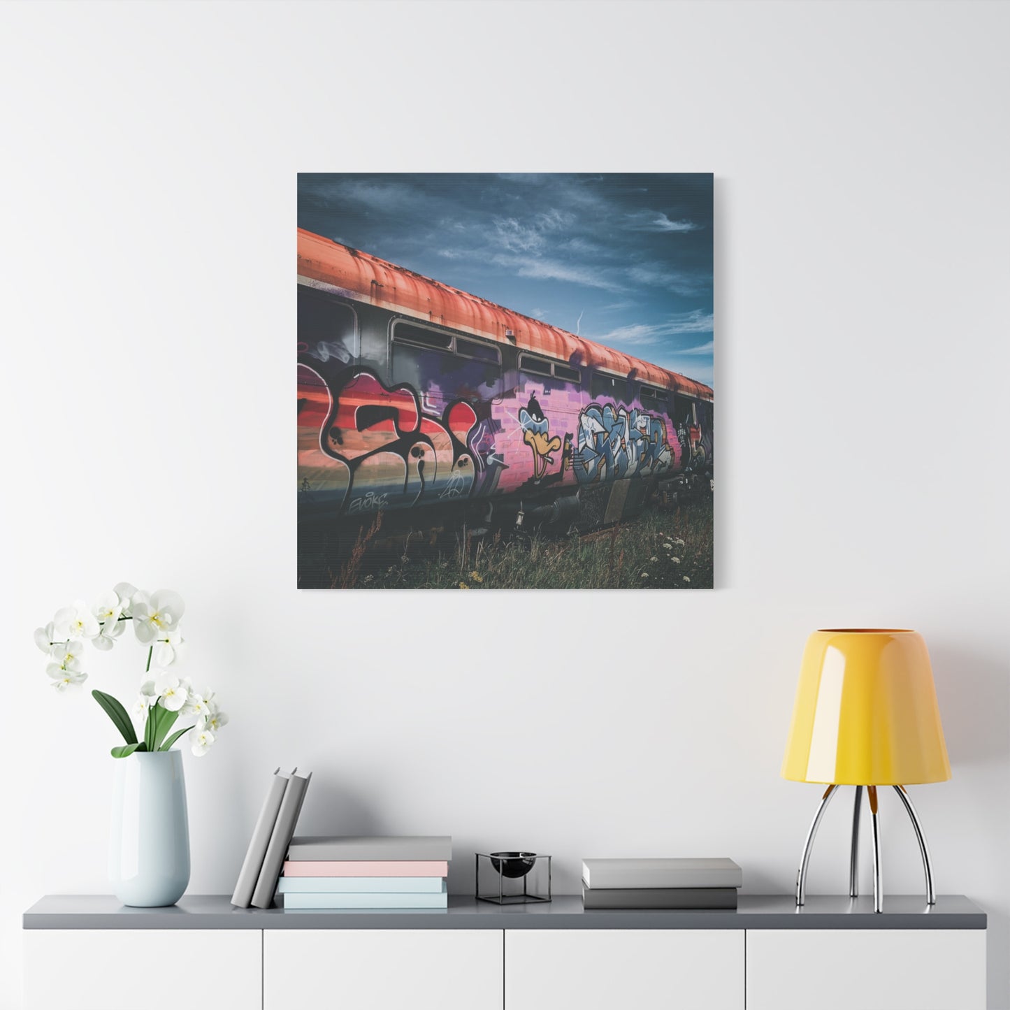 Night Train Matte Canvas, Stretched, 1.25"