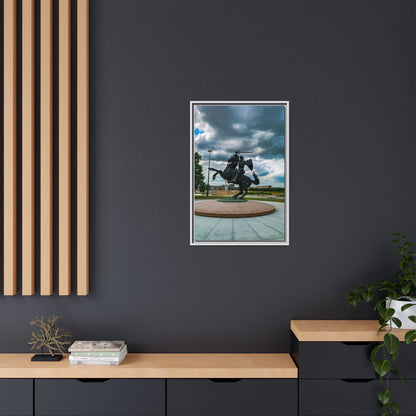 Kaunas Matte Canvas, Framed (Multi-color)