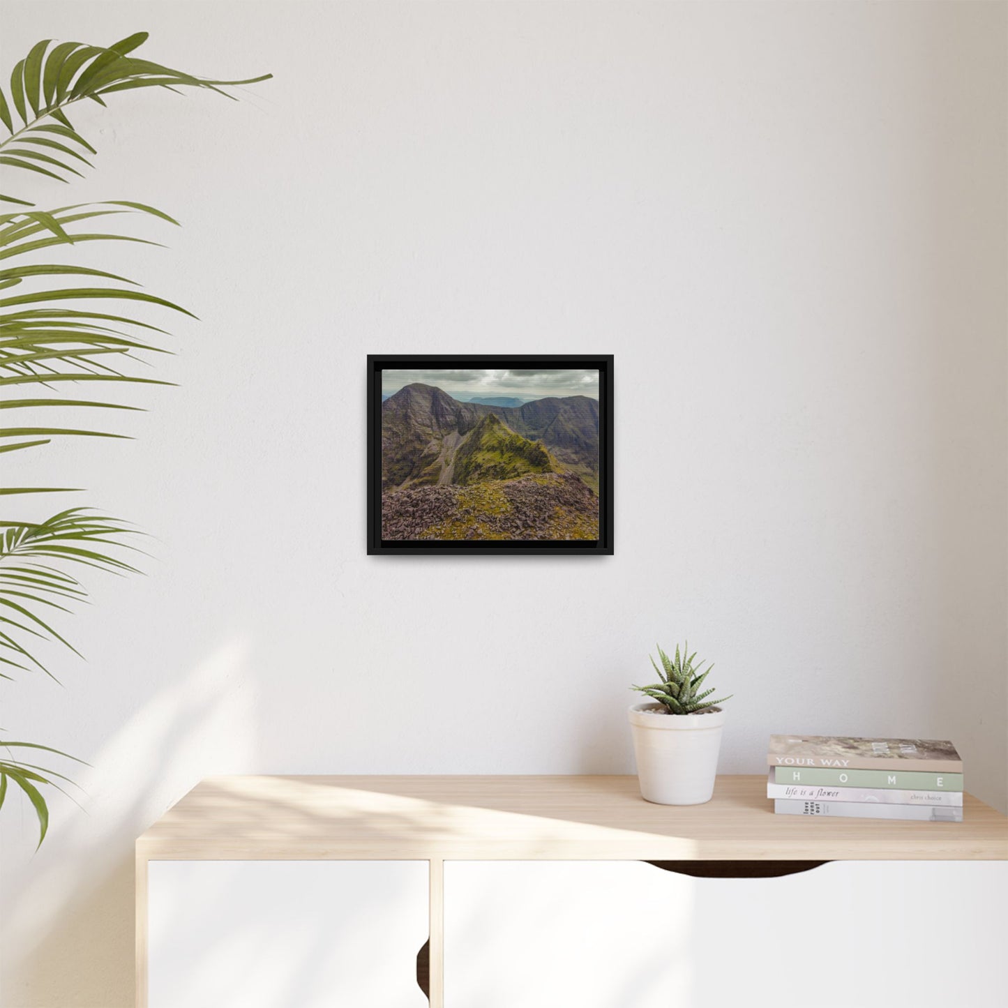 Halfway to Carrauntoohil Matte Canvas, Framed (Multi-color)