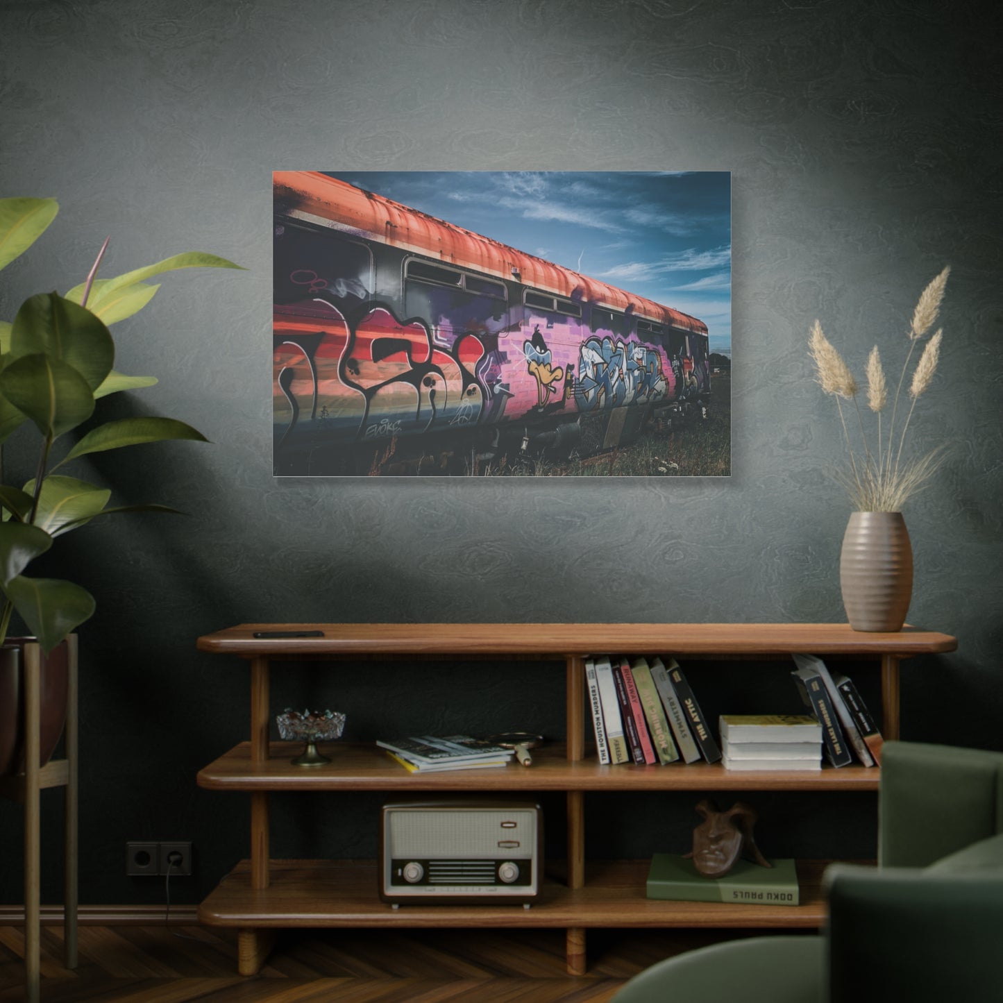 Night Train Matte Canvas, Stretched, 1.25"