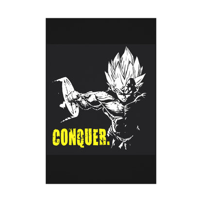 Conquer Matte Poster - Motivational Wall Art for Anime Fans