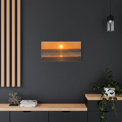 Sunset in ocean Matte Canvas, Stretched, 1.25"