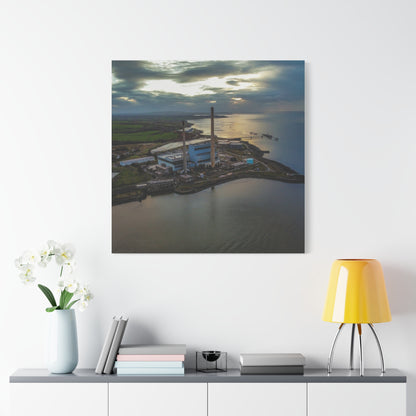 Tarbert Power Station Matte Canvas, Stretched, 1.25"