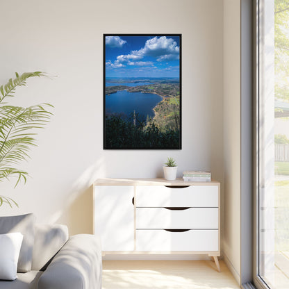 Kuckross Lake Matte Canvas, Framed (Multi-color)