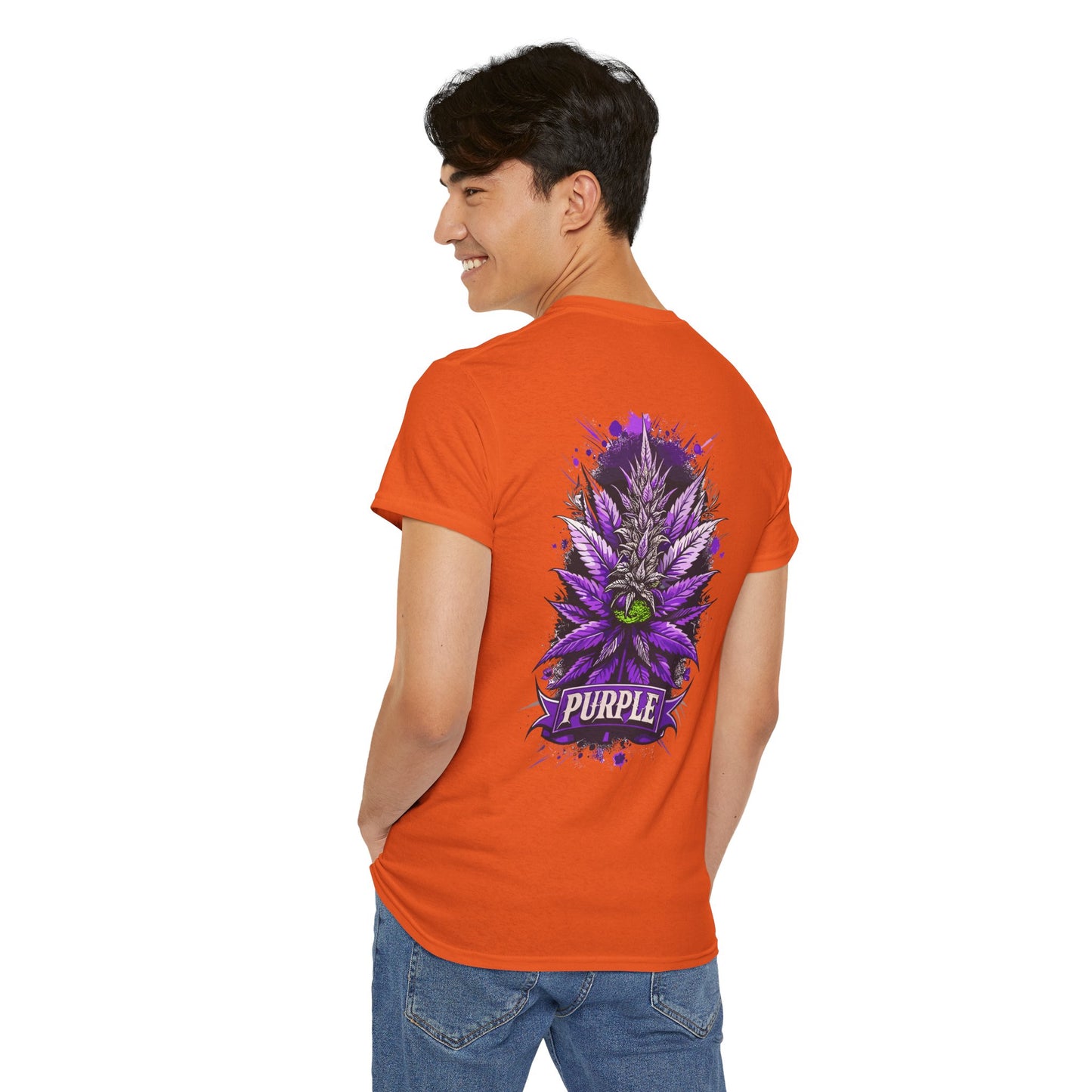 Purple Cannabis Bud T-Shirt — Bold Psychedelic Marijuana Graphic Tee