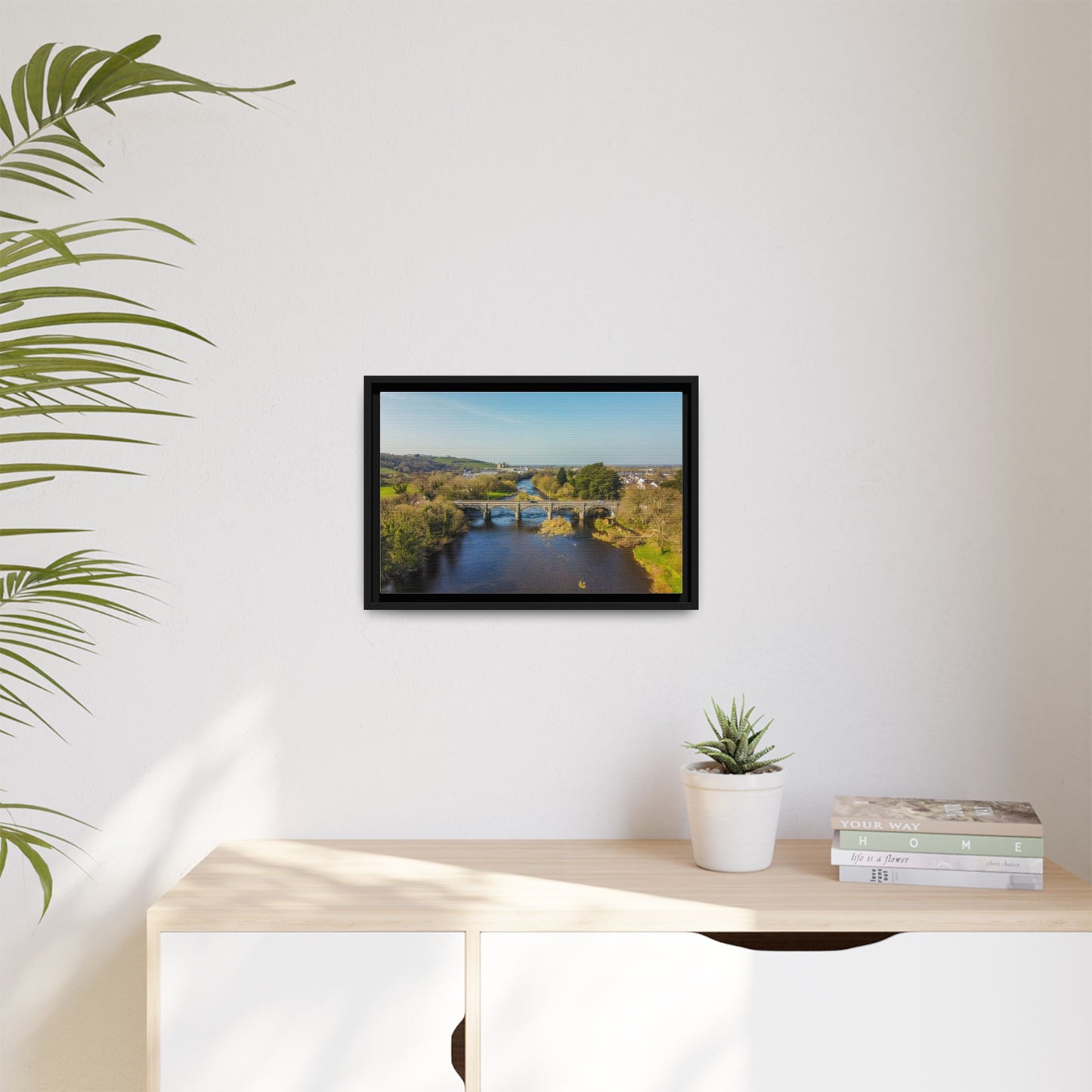 Listowel Bridge Matte Canvas, Framed (Multi-color)