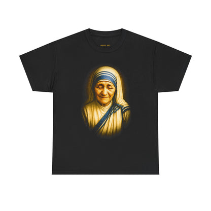 Mother Teresa Portrait Tee — Inspirational Catholic Saint Graphic T-Shirt